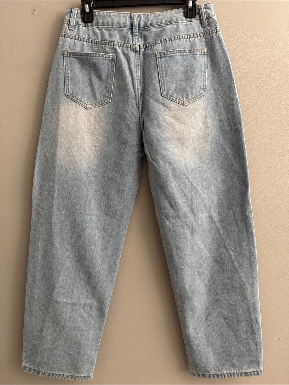 Light Wash High Rise Button-Fly Jeans - Picture 3 of 7
